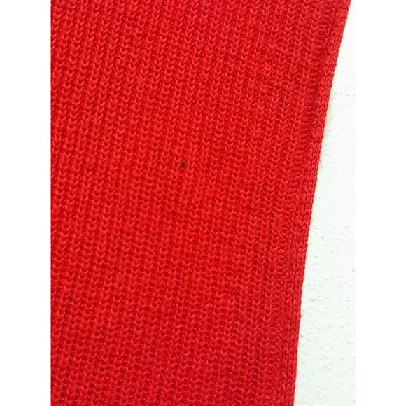 Vintage Pendleton Womens Sleeveless Holiday Size XL Christmas Cardigan & Pin Red - Picture 6 of 6